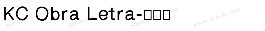 KC Obra Letra字体转换